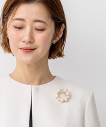 23区（ニジュウサンク）の「【APPLAUDIR】パールサークル ブローチ（ブローチ/コサージュ）」