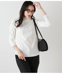 美品 Gauze# ガーゼ ⿻ コットン ボトルネックカットソー ナチュラル 春 ボトルネック コットン」に該当するレディースのトップスファッション