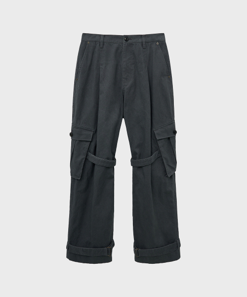 NOIRER（ノイア）の「ユーティリティストラップカーゴパンツ（チャコール）（その他パンツ・メンズ・その他・48/50/52）」の2枚目の写真