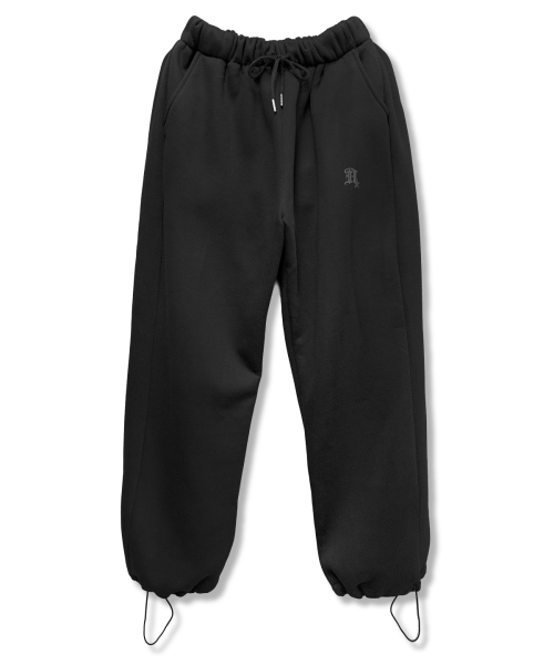 DAMISH(ダミシュ)の「(裏起毛)ウォームコットンバルーンフィットスウェットパンツ_ブラック(スウェットパンツ・レディース・ブラック・FREE)」の5枚目の写真