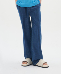 BLOND9（ブロンドナイン）の「サマー バンディング ワイド デニムパンツ_ミディアムインディゴ（デニムパンツ）」