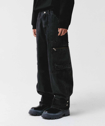 WMC（ダブリューエムシー）の「アジャストカーゴデニム_GREY（デニムパンツ）」