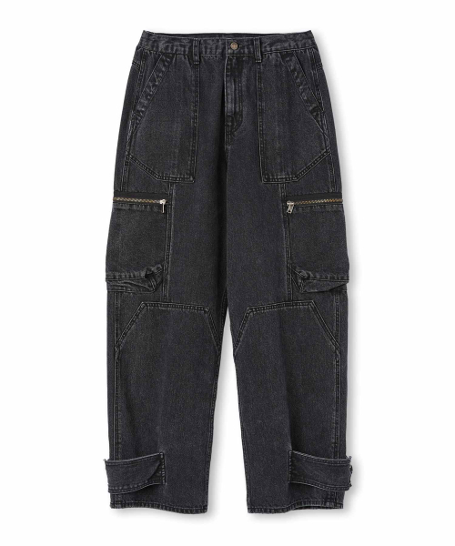 WMC(ダブリューエムシー)の「アジャストカーゴデニム_GREY(デニムパンツ・メンズ・グレー・30(M)/32(L)/36(XL))」の2枚目の写真