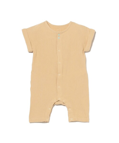 こども ビームス（コドモビームス）の「ベビー モスリン ロンパース 2026SS（70～80cm）（ロンパース・キッズ・ベージュ/ミント・80/70）」の4枚目の写真