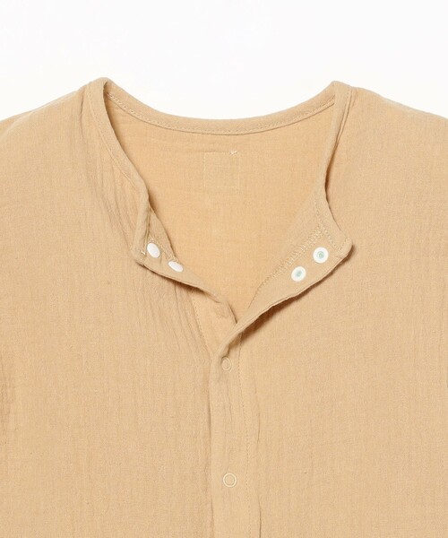 こども ビームス（コドモビームス）の「ベビー モスリン ロンパース 2026SS（70～80cm）（ロンパース・キッズ・ベージュ/ミント・80/70）」の5枚目の写真