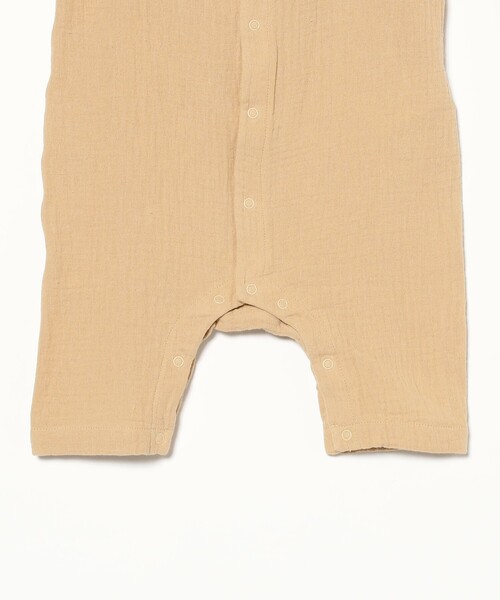 こども ビームス（コドモビームス）の「ベビー モスリン ロンパース 2026SS（70～80cm）（ロンパース・キッズ・ベージュ/ミント・80/70）」の7枚目の写真