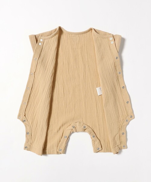 こども ビームス（コドモビームス）の「ベビー モスリン ロンパース 2026SS（70～80cm）（ロンパース・キッズ・ベージュ/ミント・80/70）」の8枚目の写真