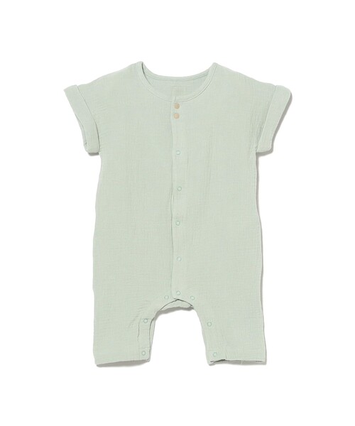 こども ビームス（コドモビームス）の「ベビー モスリン ロンパース 2026SS（70～80cm）（ロンパース・キッズ・ベージュ/ミント・80/70）」の12枚目の写真