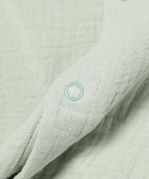 こども ビームス（コドモビームス）の「ベビー モスリン ロンパース 2026SS（70～80cm）（ロンパース・キッズ・ベージュ/ミント・80/70）」の14枚目の写真