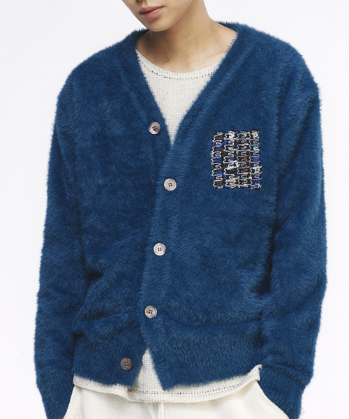 THE GREATEST(ザ グレイテスト)の「Angora Cardigan Blue(カーディガン/ボレロ・メンズ・その他・FREE)」の2枚目の写真