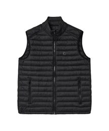 PARAKEET（パラキート）の「スウォールロゴパディッドベスト（ブラック）（ダウンベスト）」