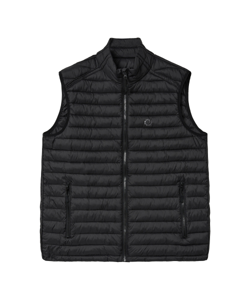 PARAKEET(パラキート)の「スウォールロゴパディッドベスト(ブラック)(ダウンベスト・レディース・ブラック・SMALL/MEDIUM/LARGE)」の1枚目の写真