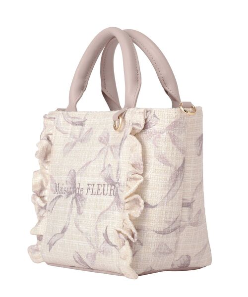 Maison de FLEUR(メゾンドフルール)の「ツイードリボンプリント2WayバッグS(ハンドバッグ・レディース・ブラック/ピンク・FREE)」の17枚目の写真