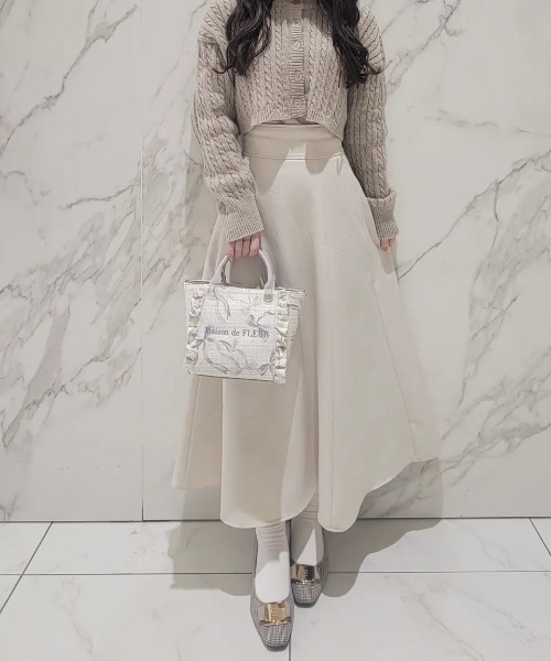 ツイードリボンプリント2WayバッグS（ハンドバッグ）｜Maison de FLEUR