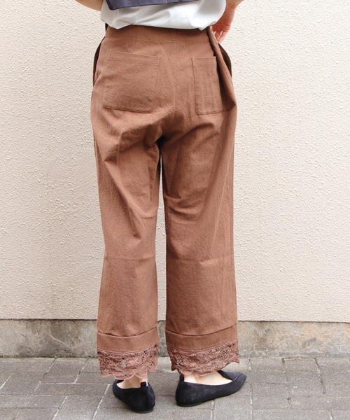 THE SHINZONE(ザ シンゾーン)の「THE SHINZONE/シンゾーン バテンレースパンツ BATTENBERG LACE PANTS 26MMSPA01(その他パンツ・レディース・ブラウン/ブラック・36)」の7枚目の写真