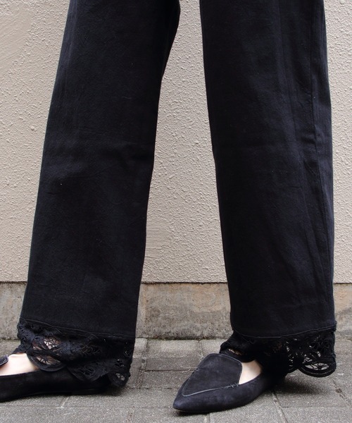 THE SHINZONE(ザ シンゾーン)の「THE SHINZONE/シンゾーン バテンレースパンツ BATTENBERG LACE PANTS 26MMSPA01(その他パンツ・レディース・ブラウン/ブラック・36)」の13枚目の写真