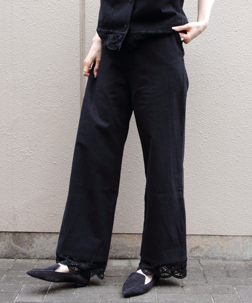 THE SHINZONE(ザ シンゾーン)の「THE SHINZONE/シンゾーン バテンレースパンツ BATTENBERG LACE PANTS 26MMSPA01(その他パンツ・レディース・ブラウン/ブラック・36)」の14枚目の写真