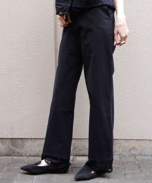 THE SHINZONE(ザ シンゾーン)の「THE SHINZONE/シンゾーン バテンレースパンツ BATTENBERG LACE PANTS 26MMSPA01(その他パンツ・レディース・ブラウン/ブラック・36)」の15枚目の写真