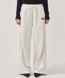 BUTTERFLY LACE SWEAT PANTS_MELANGE