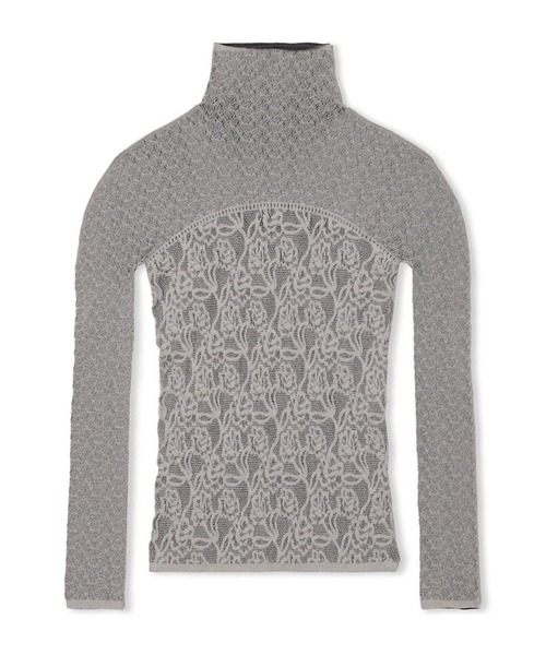 Chacott(チャコット)の「【ノーソーイングニット】リバーシブルハイネックトップ(ニット/セーター・レディース・レッド/グレー・M)」の2枚目の写真