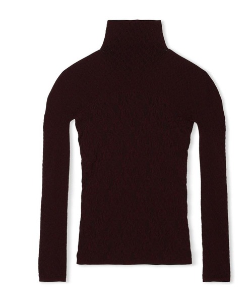 Chacott(チャコット)の「【ノーソーイングニット】リバーシブルハイネックトップ(ニット/セーター・レディース・レッド/グレー・M)」の1枚目の写真