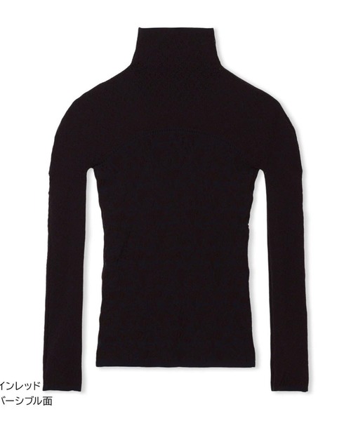 Chacott(チャコット)の「【ノーソーイングニット】リバーシブルハイネックトップ(ニット/セーター・レディース・レッド/グレー・M)」の12枚目の写真