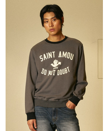 AMOU（アモウ）の「Saint Amou Ringer Sweat Shirts CHACOL GRAY（スウェット）」