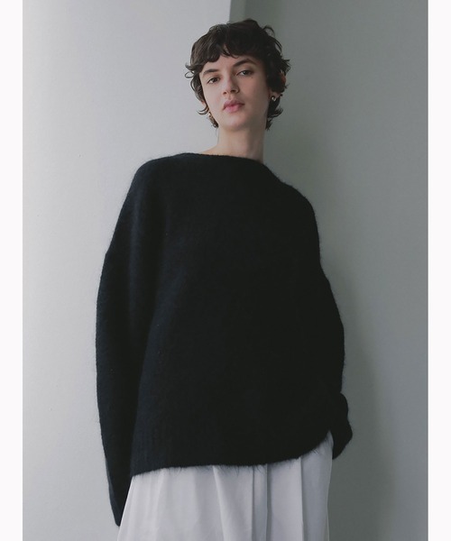 HER.（ハー）の「モヘア混ニットプルオーバー（ニット/セーター・レディース・イエロー/ブラック・フリー）」の2枚目の写真