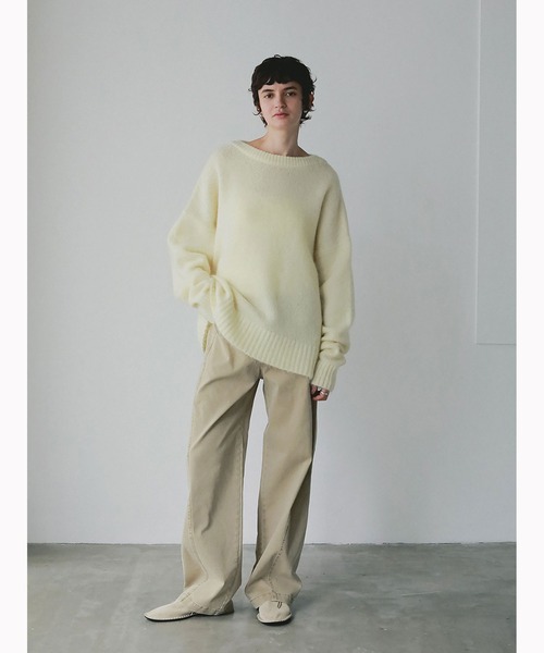 HER.（ハー）の「モヘア混ニットプルオーバー（ニット/セーター・レディース・イエロー/ブラック・フリー）」の9枚目の写真