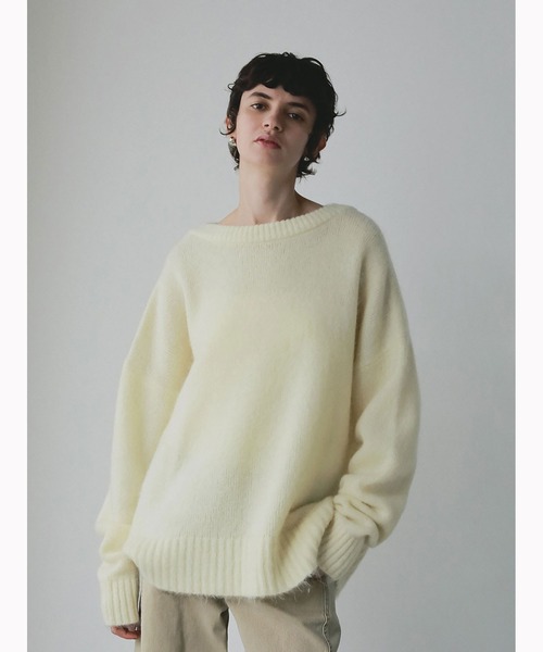 HER.（ハー）の「モヘア混ニットプルオーバー（ニット/セーター・レディース・イエロー/ブラック・フリー）」の7枚目の写真