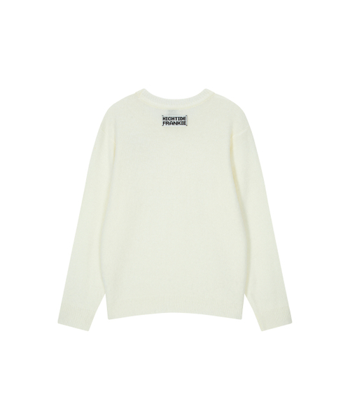 HIGHTIDEFRANKIE(ハイタイドフランキー)の「Frankie 3 Pins Round Knit White(ニット/セーター・メンズ・ホワイト・FREE)」の2枚目の写真
