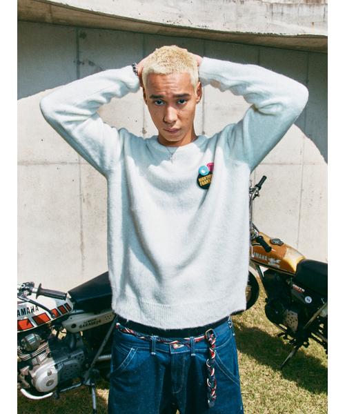 HIGHTIDEFRANKIE(ハイタイドフランキー)の「Frankie 3 Pins Round Knit White(ニット/セーター・メンズ・ホワイト・FREE)」の7枚目の写真