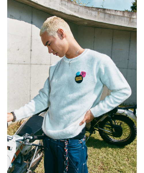 HIGHTIDEFRANKIE(ハイタイドフランキー)の「Frankie 3 Pins Round Knit White(ニット/セーター・メンズ・ホワイト・FREE)」の8枚目の写真