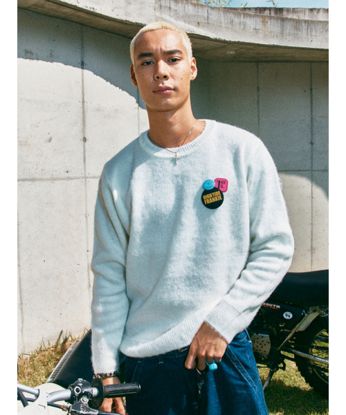 HIGHTIDEFRANKIE(ハイタイドフランキー)の「Frankie 3 Pins Round Knit White(ニット/セーター・メンズ・ホワイト・FREE)」の11枚目の写真