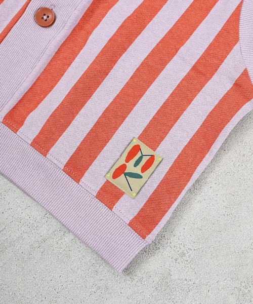 MARKEY'S（マーキーズ）の「ミニウラケストライプベスト（ベスト・キッズ・オレンジ系その他/ブラック系その他/グリーン系その他・M/S/LL/L）」の19枚目の写真