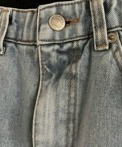 merrylatte（メリーラテ）の「セルフカットハイウエストワイドストレートデニムpt【ウエスト総ゴム】【Primaras】（デニムパンツ・レディース・ネイビー/ブルー・S/M）」の14枚目の写真