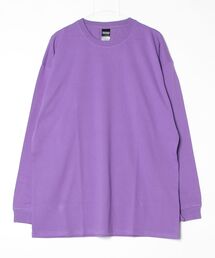 メンズのTシャツ/カットソー（パープル/紫色系・長袖）ファッション