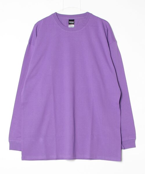 En serio TOKYO（エンソリオトーキョー）の「【SIDEWAYSTANCE】無地長袖Tシャツ（Tシャツ/カットソー・メンズ・ホワイト/カーキ/パープル/ブラック/ブルー/イエロー/オートミール/ダークブルー・SMALL/MEDIUM/LARGE/X-LARGE/FREE）」の7枚目の写真