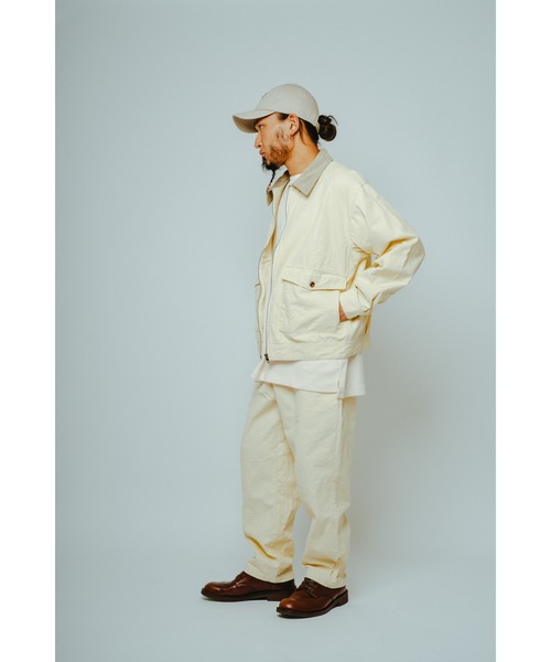 BIG MIKE(ビッグマイク)の「BIG MIKE ビックマイク / セットアップ対応 ダック トラッカージャケット 襟コーデュロイ // 102616201(ブルゾン・メンズ・ブラック/ナチュラル・MEDIUM/LARGE/X-LARGE)」の3枚目の写真