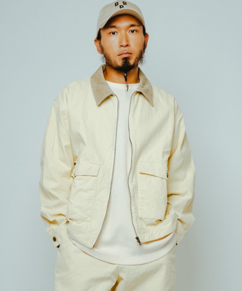 BIG MIKE(ビッグマイク)の「BIG MIKE ビックマイク / セットアップ対応 ダック トラッカージャケット 襟コーデュロイ // 102616201(ブルゾン・メンズ・ブラック/ナチュラル・MEDIUM/LARGE/X-LARGE)」の15枚目の写真