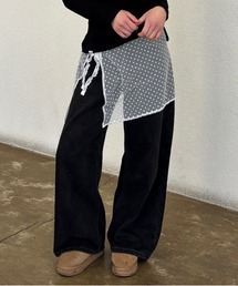 Vini（ヴィニ）の「シアーメッシュ レイヤードオーバースカート（スカート）」