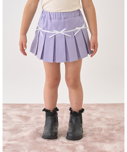 Lycee mine（リセマイン）の「【Lycee mine バレエシリーズ】ボックスプリーツスカート(インパン付き)（スカート・キッズ・アイボリー/ピンク/ラベンダー/チャコール/ベージュ・100cm/120cm/130cm/110cm/140cm/150cm）」の4枚目の写真