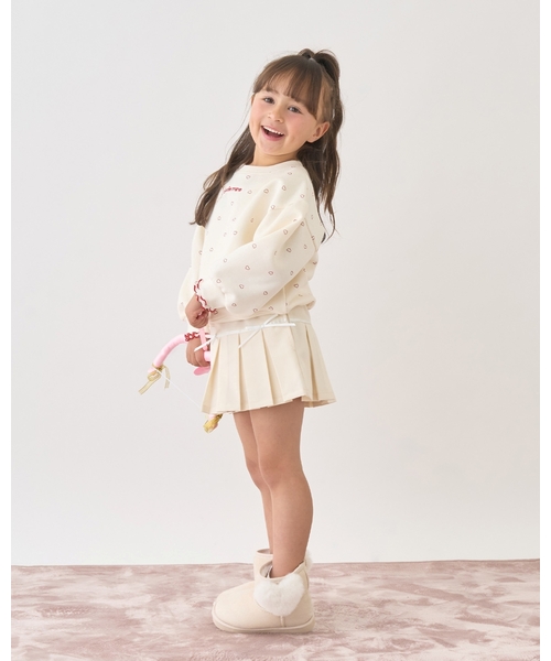 Lycee mine（リセマイン）の「【Lycee mine バレエシリーズ】ボックスプリーツスカート(インパン付き)（スカート・キッズ・アイボリー/ピンク/ラベンダー/チャコール/ベージュ・100cm/120cm/130cm/110cm/140cm/150cm）」の19枚目の写真