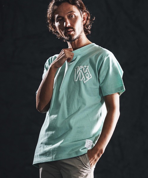 wjk reluxe（ダブルジェーケーリラックス）の「mt10167-initial print SS tee Tシャツ(WR26S-31)（Tシャツ/カットソー・メンズ・ブラック/グリーン系その他/ホワイト・XL/L/M/S）」の5枚目の写真