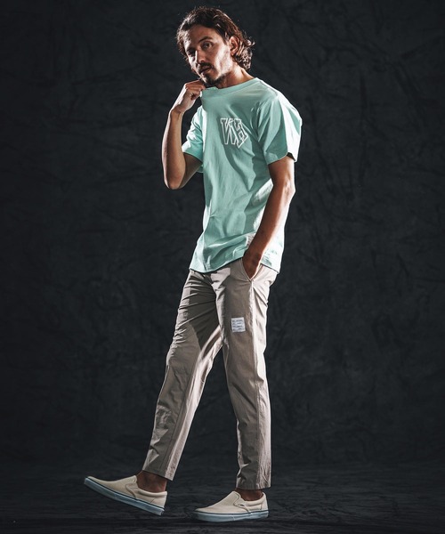 wjk reluxe（ダブルジェーケーリラックス）の「mt10167-initial print SS tee Tシャツ(WR26S-31)（Tシャツ/カットソー・メンズ・ブラック/グリーン系その他/ホワイト・XL/L/M/S）」の7枚目の写真