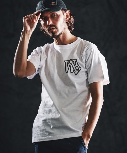 wjk reluxe（ダブルジェーケーリラックス）の「mt10167-initial print SS tee Tシャツ(WR26S-31)（Tシャツ/カットソー・メンズ・ブラック/グリーン系その他/ホワイト・XL/L/M/S）」の9枚目の写真