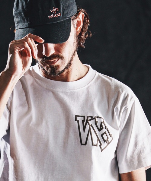 wjk reluxe（ダブルジェーケーリラックス）の「mt10167-initial print SS tee Tシャツ(WR26S-31)（Tシャツ/カットソー・メンズ・ブラック/グリーン系その他/ホワイト・XL/L/M/S）」の11枚目の写真