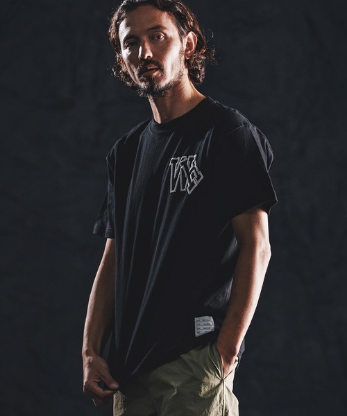 wjk reluxe（ダブルジェーケーリラックス）の「mt10167-initial print SS tee Tシャツ(WR26S-31)（Tシャツ/カットソー・メンズ・ブラック/グリーン系その他/ホワイト・XL/L/M/S）」の14枚目の写真