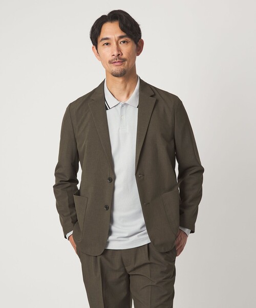 green label relaxing（グリーンレーベルリラクシング）の「【WEB限定】JUST fit ドライポリエステル リラックス セットアップ -吸水速乾-（セットアップ・メンズ・グレー系/オリーブ/ネイビー/ダークグレー・S/M/XL/L）」の5枚目の写真