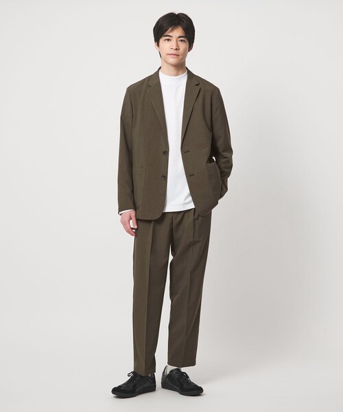 green label relaxing（グリーンレーベルリラクシング）の「【WEB限定】JUST fit ドライポリエステル リラックス セットアップ -吸水速乾-（セットアップ・メンズ・グレー系/オリーブ/ネイビー/ダークグレー・S/M/XL/L）」の7枚目の写真